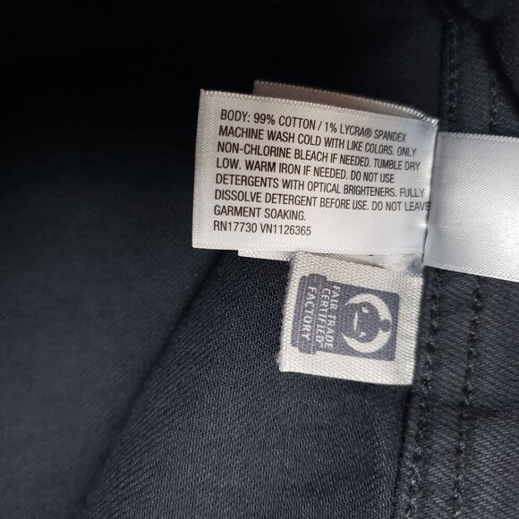 Universal Thread Wide Leg Ankle Jeans Juniors 17 Black Comfort Stretch Womens - Picture 12 of 12